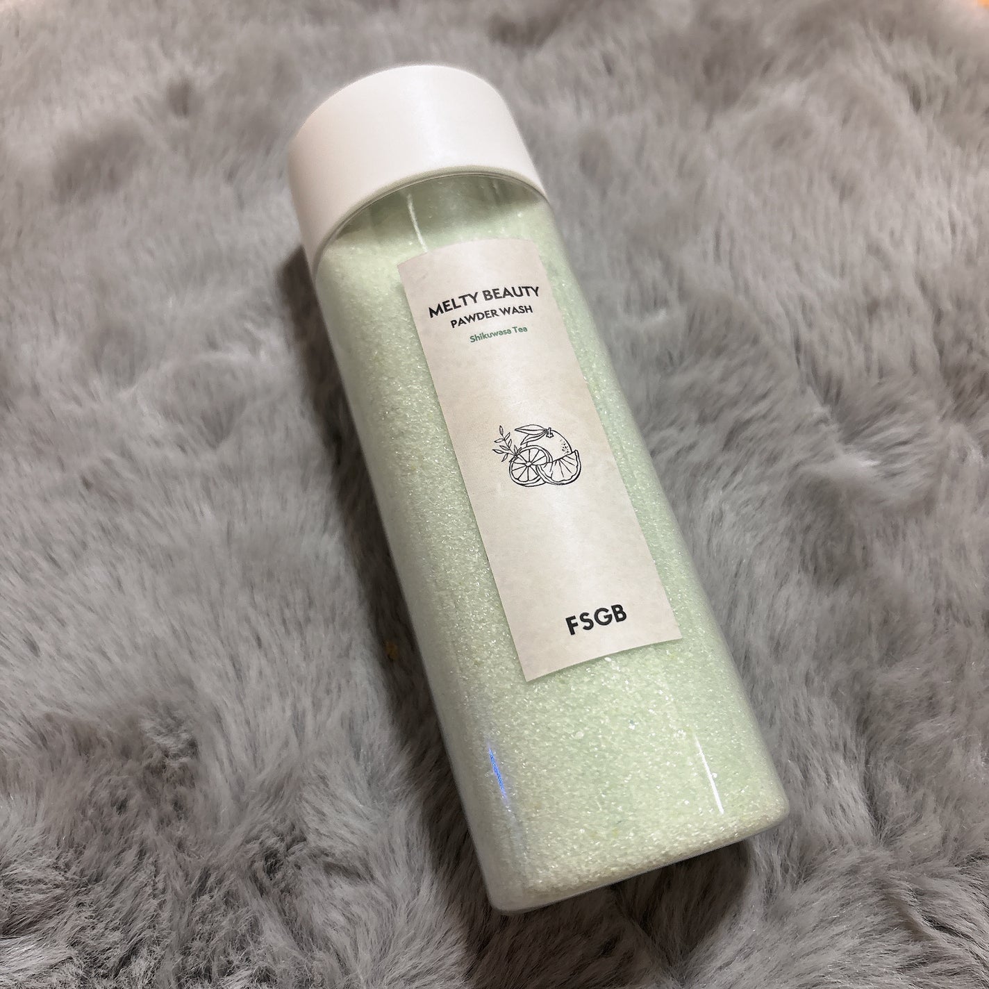 沖縄とろみ美容 パウダーウォッシュ シークヮーサーティー/FSGB/洗顔パウダーを使ったクチコミ(2枚目)