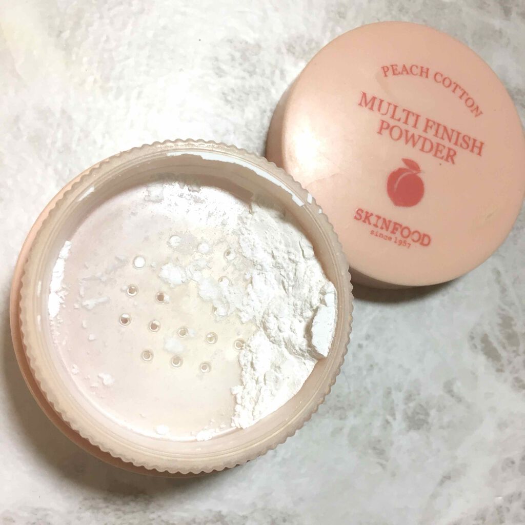ピーチコットン マルチフィニッシュパウダー/SKINFOOD/ルースパウダーを使ったクチコミ（1枚目）