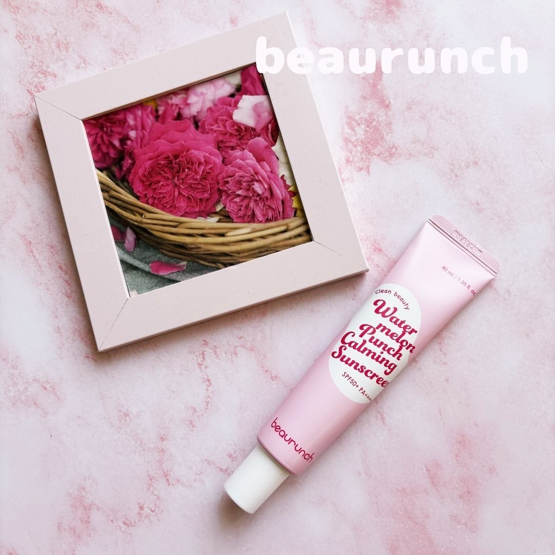 ウォーターメロン パンチ カミング サンスクリーン / スイカサンクリーム / SPF 50+ PA++++ /ビューランチ/日焼け止めクリームを使ったクチコミ(1枚目)