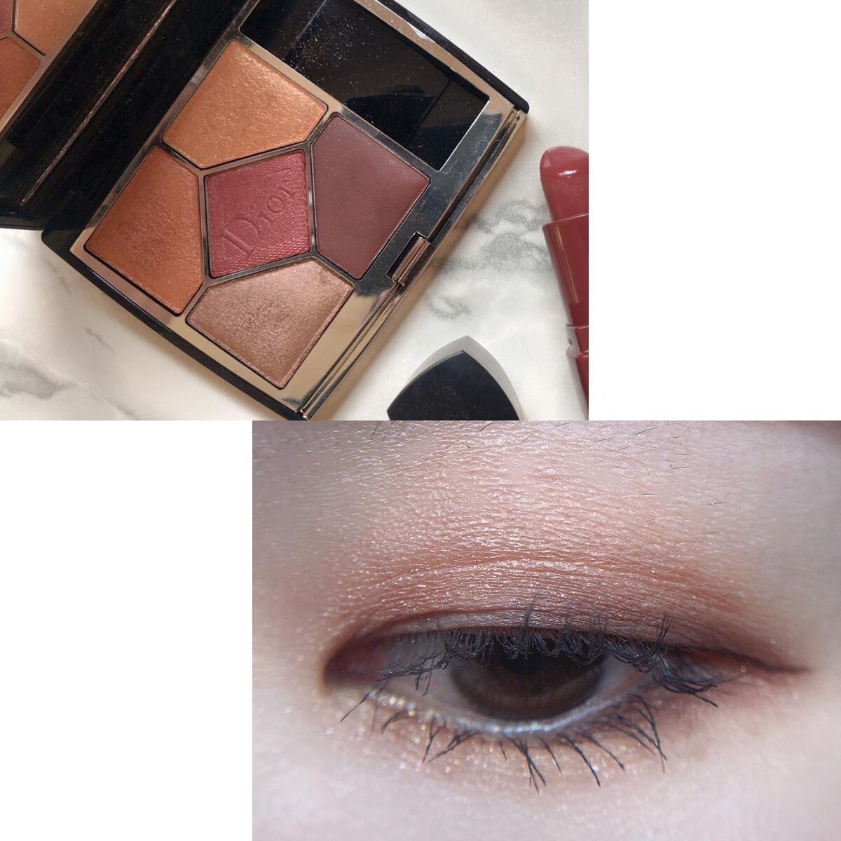 あゆみ on LIPS 「・\#todaysmake/・アイシャドウ☑@diorbeau..」(2枚目)