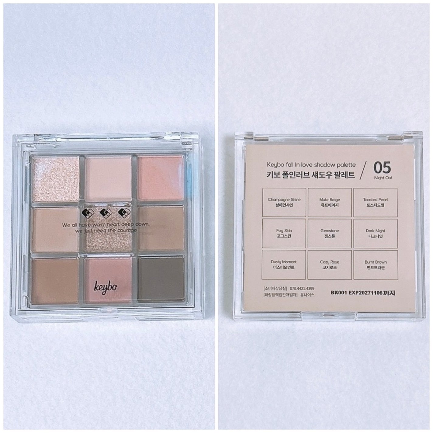 KEYBO FALL IN LOVE SHADOW PALETTE/keybo/アイシャドウパレットを使ったクチコミ(2枚目)