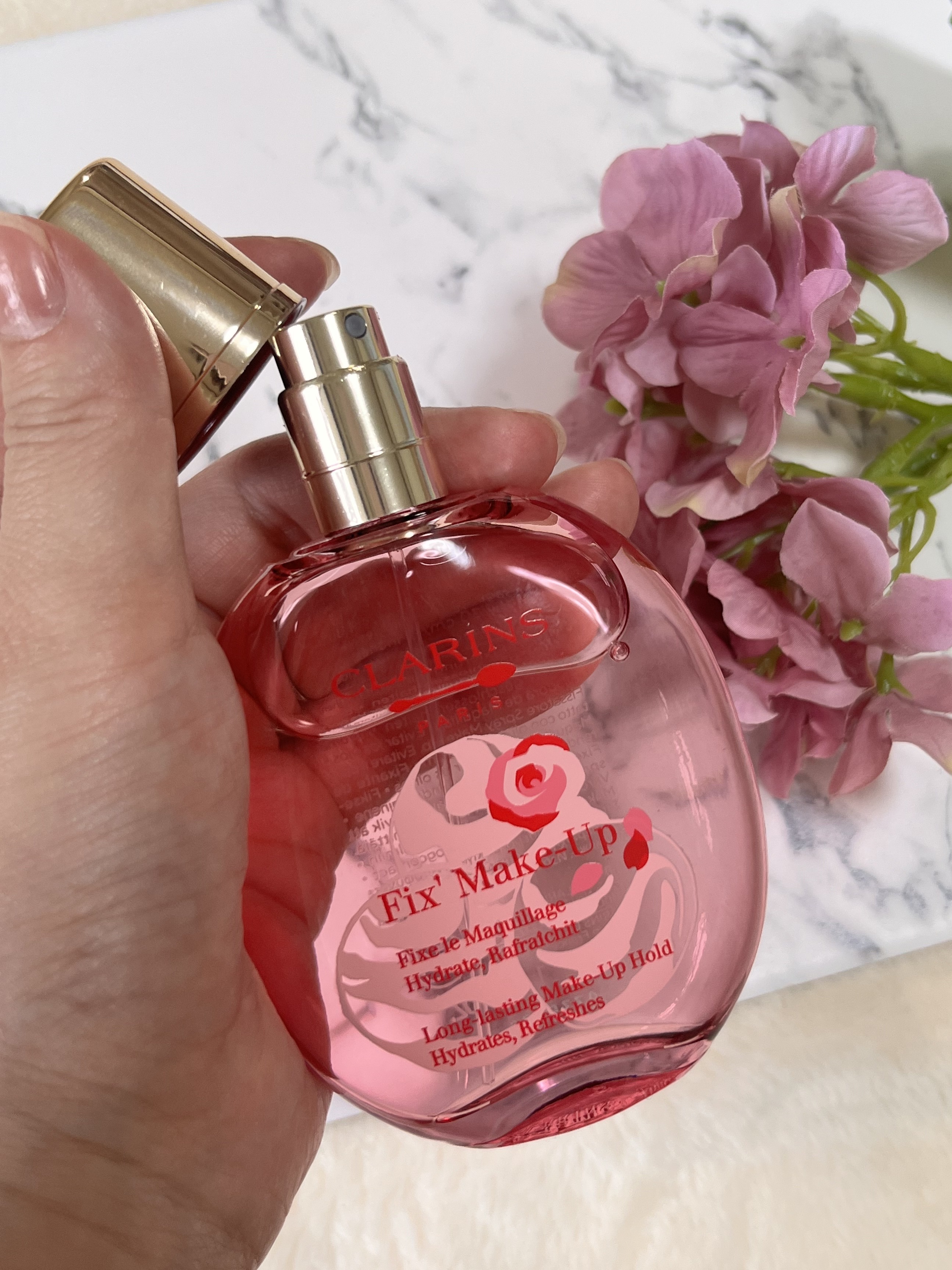 フィックス メイクアップ P/CLARINS/ミスト状化粧水を使ったクチコミ（1枚目）