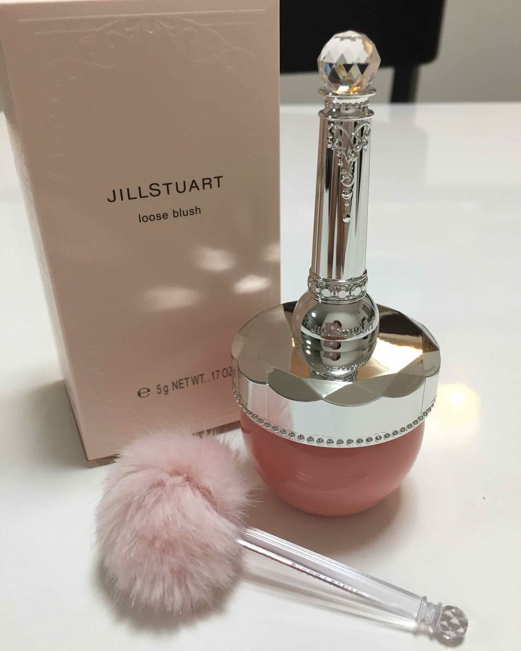 ルースブラッシュ 02 fluffy flower/JILL STUART/パウダーチークを使ったクチコミ（1枚目）