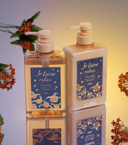 ジュレーム リラックス ミッドナイトリペア ポンプペアセット(ストレート&リッチ)金木犀の香り FO/Je l'aime/市販シャンプーを使ったクチコミ(1枚目)