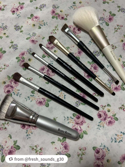 エンジェリッチブラシ パウダー用 L/ロージーローザ/メイクブラシを使ったクチコミ(2枚目)