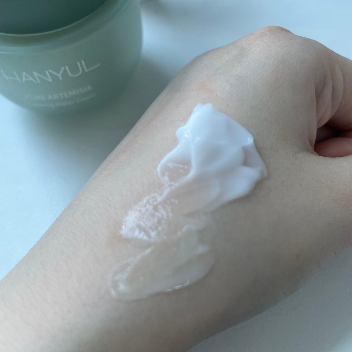ピュアアルテミシア カーミングウォータークリーム/HANYUL(ハンユル)/フェイスクリームを使ったクチコミ(2枚目)
