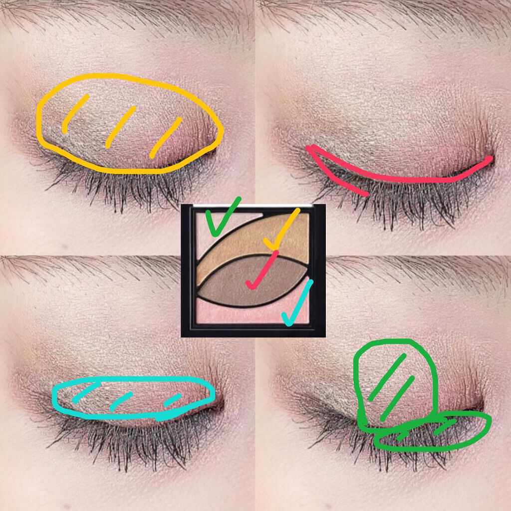 UR GLAM　VELVET EYE COLOR PALETTE ピンク＆ブラウン/U R GLAM/アイシャドウパレットを使ったクチコミ（2枚目）