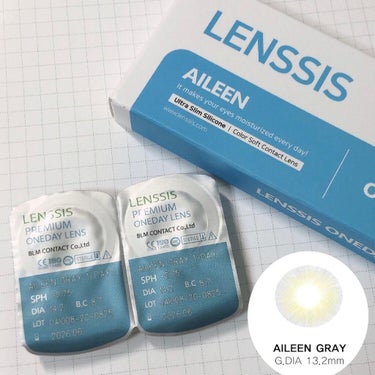エイリンシリーズ エイリンプラスグレー/LENSSIS/カラーコンタクトレンズを使ったクチコミ（2枚目）