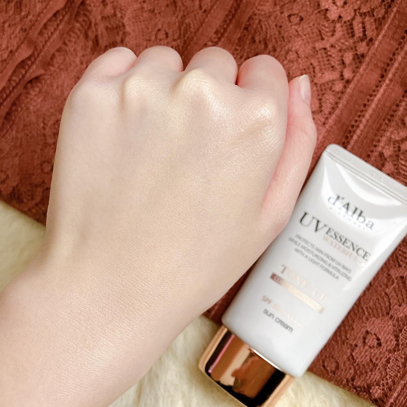 ウォータフルトーンアップサンクリーム/ダルバ/日焼け止めクリームを使ったクチコミ(4枚目)