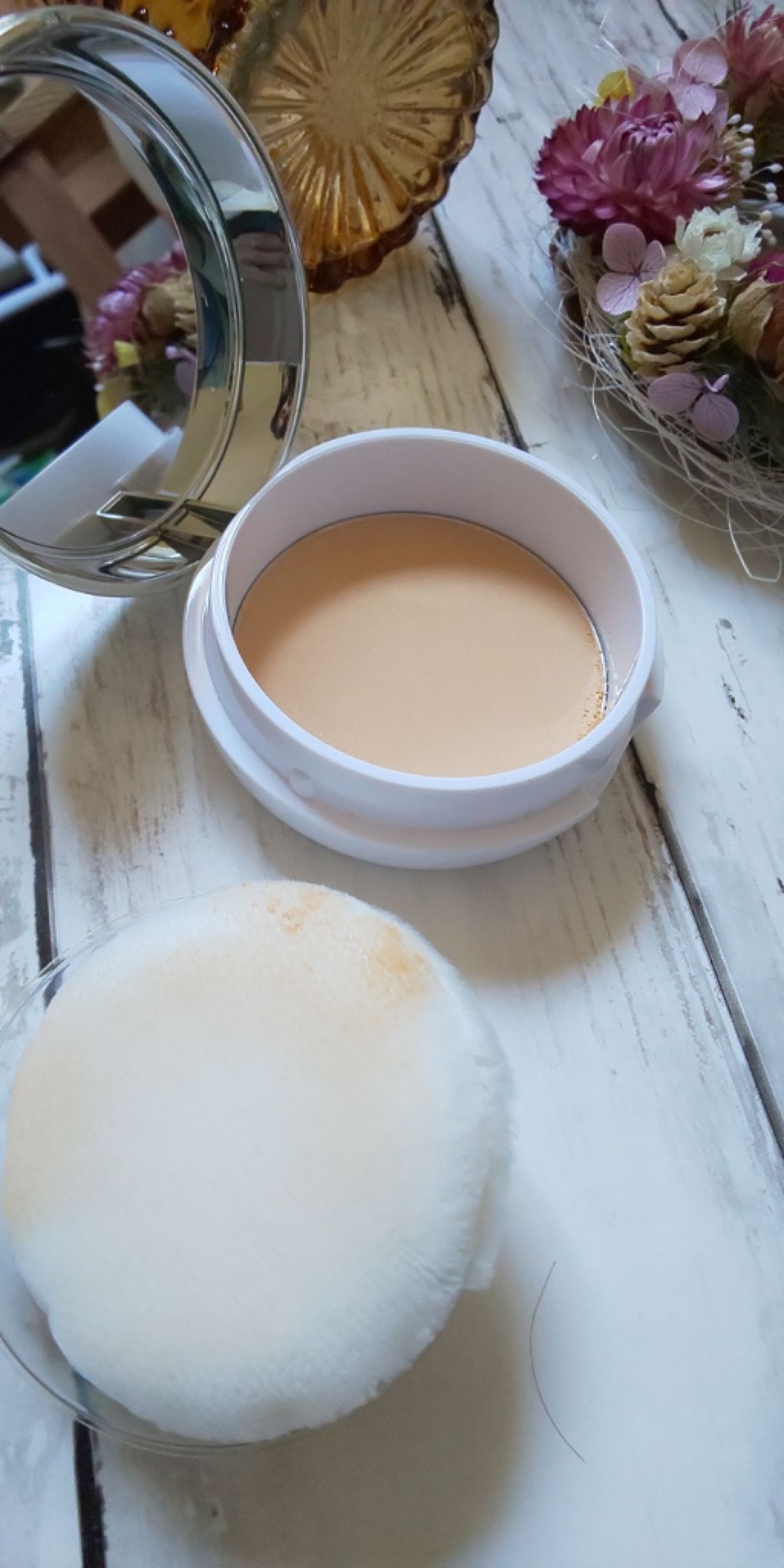 フェイスパウダー ハイカバー  白肌オークル/クリアラスト/プレストパウダーを使ったクチコミ（1枚目）