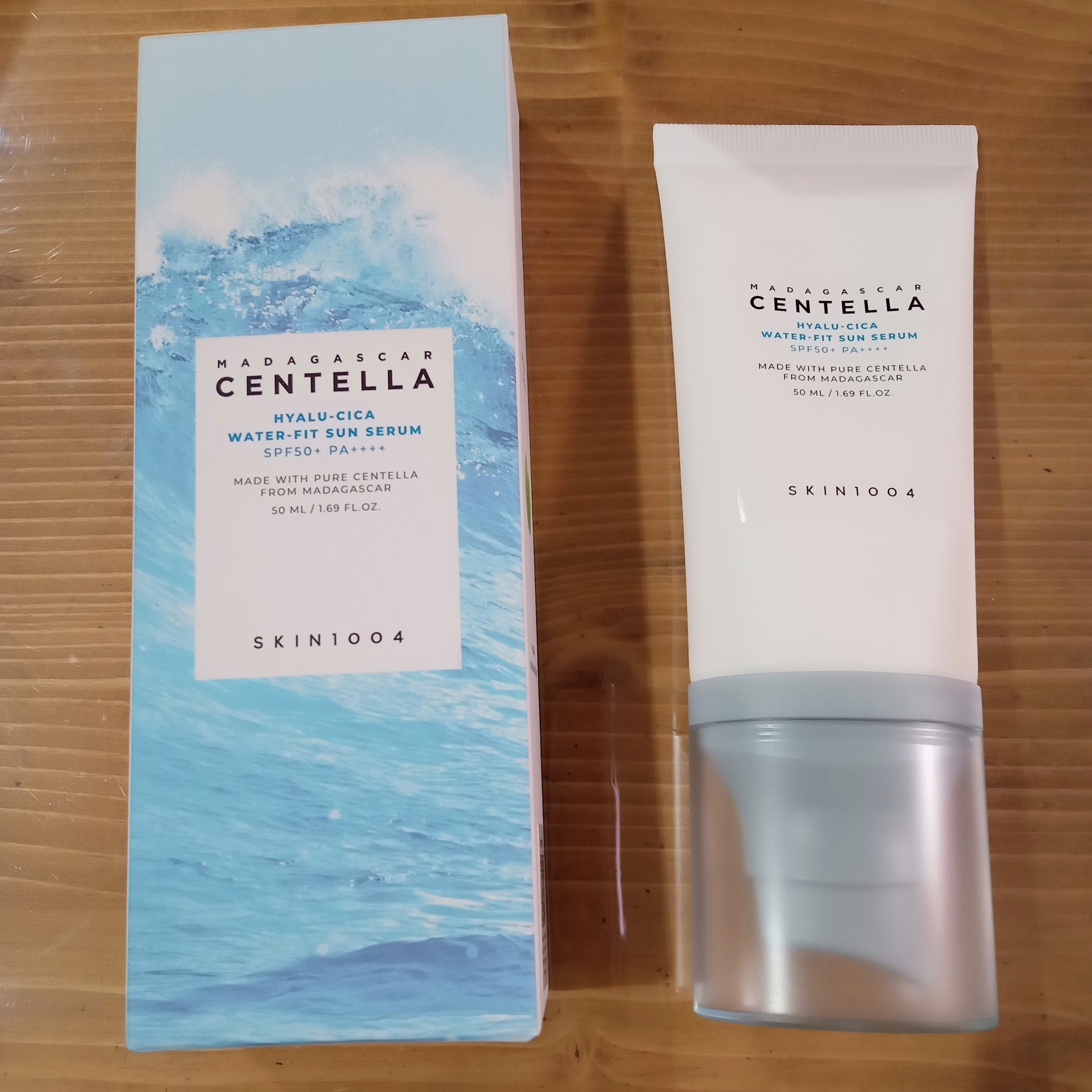 ヒアルーシカ ウォーターフィット サンセラム/SKIN1004/日焼け止めローションを使ったクチコミ（1枚目）