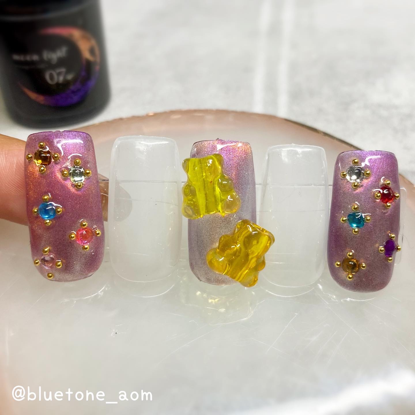 moonlight gel 07/ネイル工房/ジェルネイルを使ったクチコミ（3枚目）