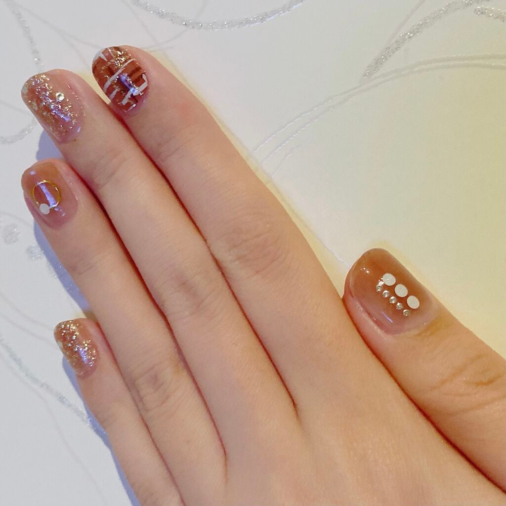 ネイルシール/Qoo10/ネイルシールを使ったクチコミ(4枚目)