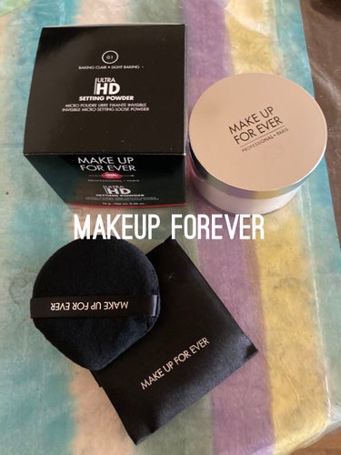 MAKE UP FOR EVER ウルトラ HD セッティングパウダーのクチコミ「MAKE UP FOR EVERウルトラ 
HD セッティングパウダー0.1ライトベイキング
.....」（1枚目）