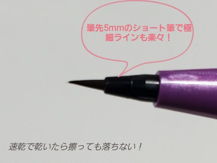 「密着アイライナー」ショート筆リキッド/デジャヴュ/リキッドアイライナーを使ったクチコミ(3枚目)
