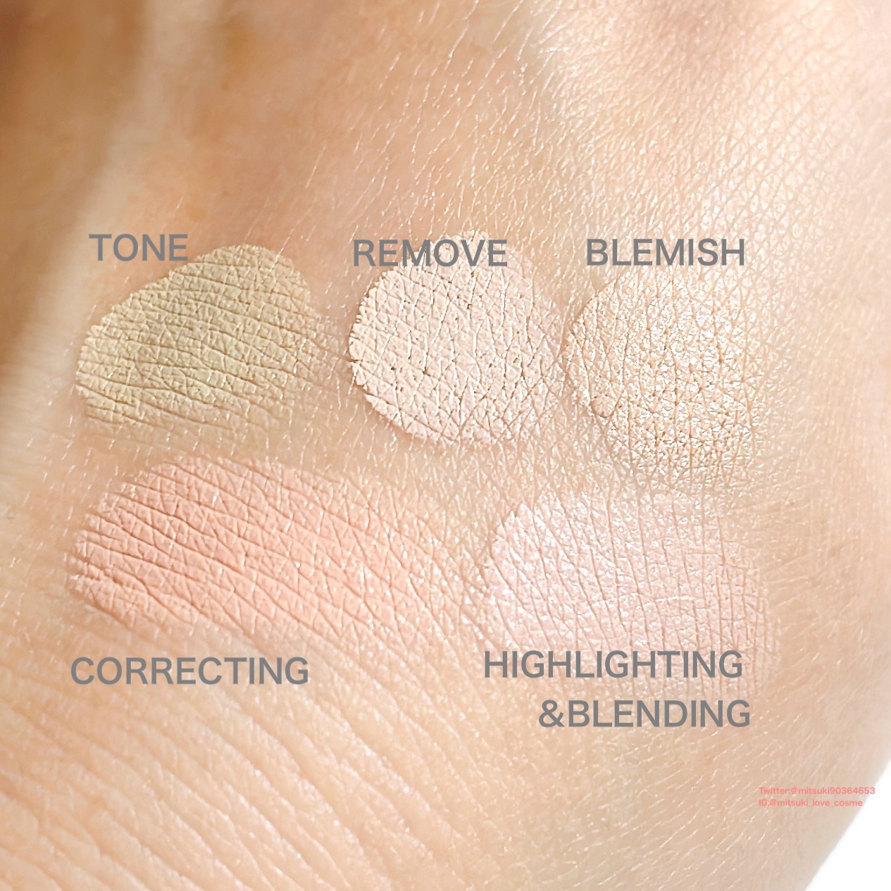 コンシールブレンダーパレット/LUNA/パレットコンシーラーを使ったクチコミ（3枚目）