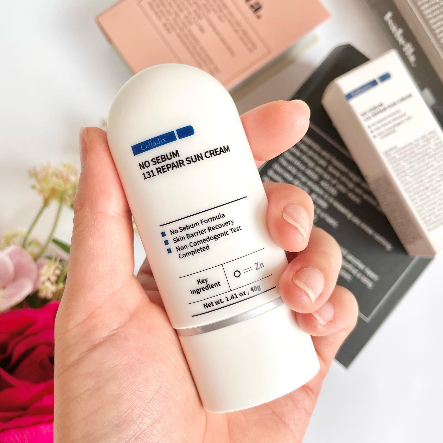 ノーセバム131リペア日焼け止めクリーム/Celladix/日焼け止めクリームを使ったクチコミ（2枚目）