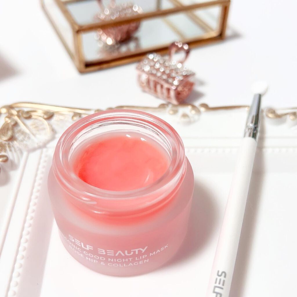 ユニコーングッドナイトリップマスク ローズヒップ&コラーゲン/SELF BEAUTY/リップマスクを使ったクチコミ（2枚目）