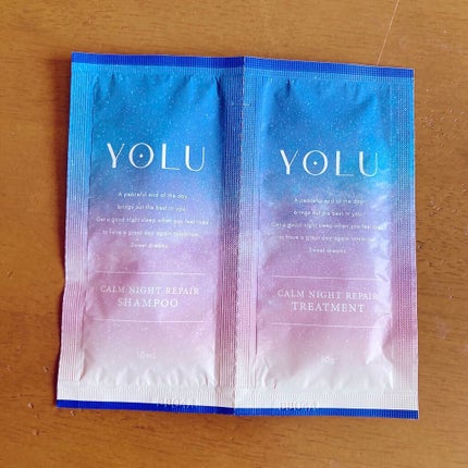 カームナイトリペアシャンプー/トリートメント/YOLU/市販シャンプーを使ったクチコミ(1枚目)