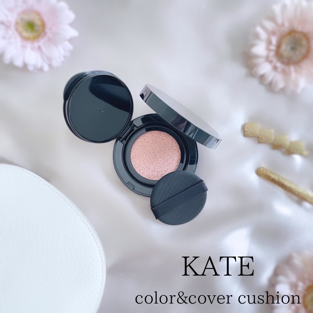 ケイト カラー＆カバークッション 01 フェアピンク(レフィル)/KATE/クッションファンデーションを使ったクチコミ（1枚目）
