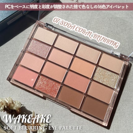 ソフトブラーリングアイパレット/wakemake/アイシャドウパレットを使ったクチコミ(3枚目)