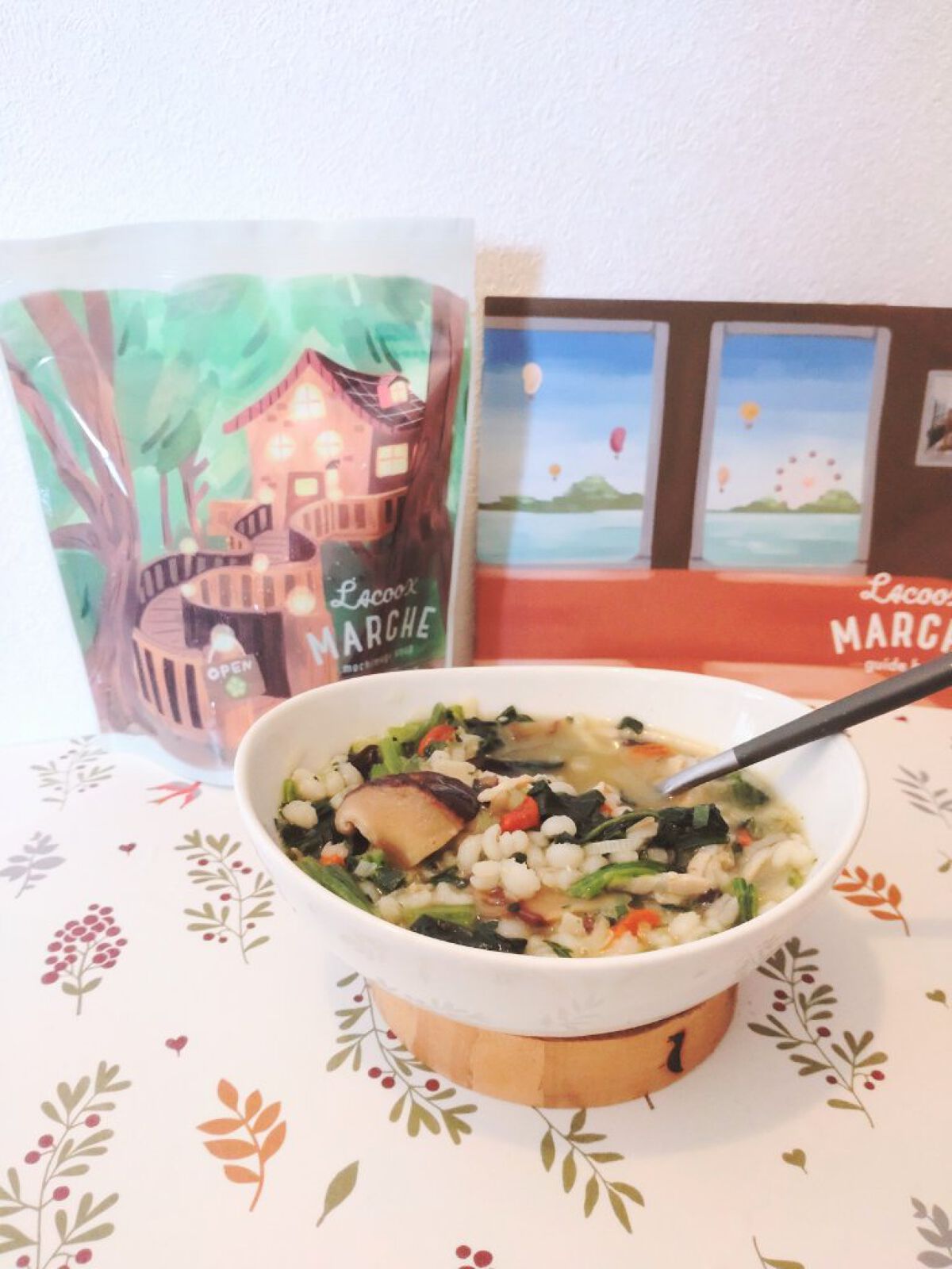 もち麦スープ/ラコックマルシェ/低糖質食品を使ったクチコミ（2枚目）