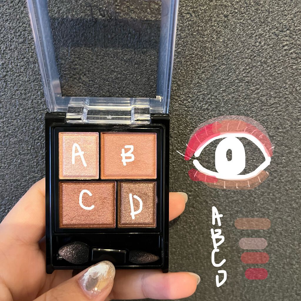 レイヤードアイズ/KiSS/アイシャドウパレットを使ったクチコミ（1枚目）