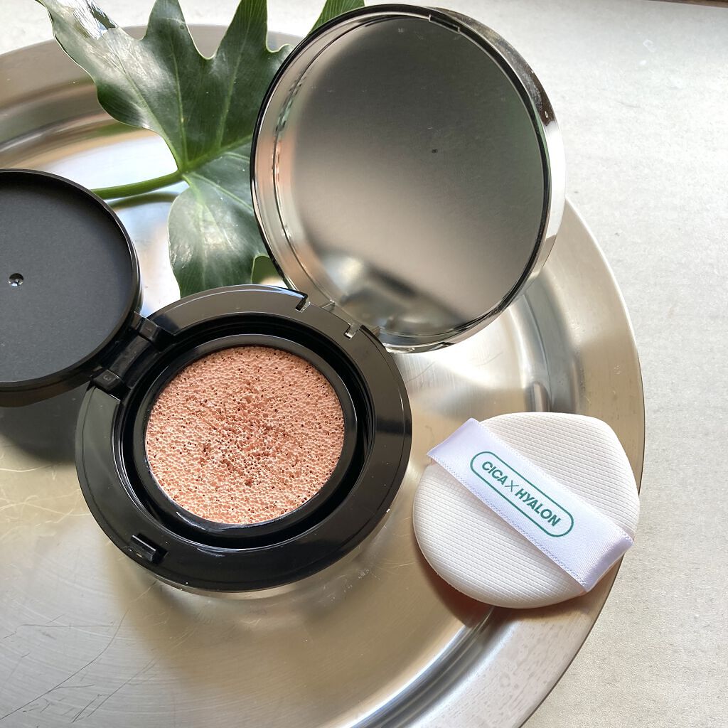 CICA サンプライマー トーンアップ クッション/VT/クッションファンデーションを使ったクチコミ（2枚目）