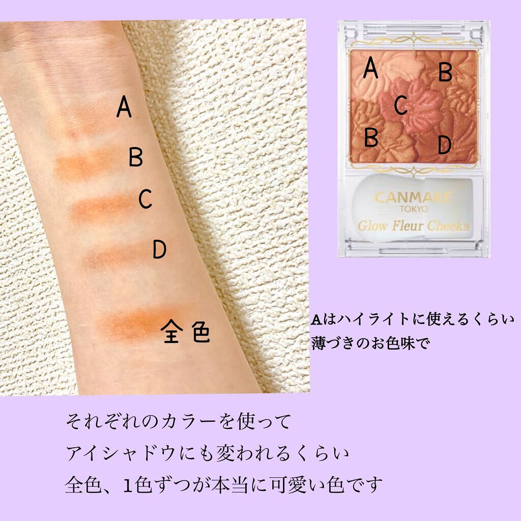 グロウフルールチークス/キャンメイク/パウダーチーク by ぽんぽん