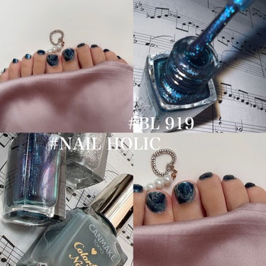 🌷_簡単 夏っぽネイル💅 _🌷




🌷_ NAIL HOLIC

🌷_ BL919 

🌷_ 5mL

🌷_ ￥330





ネイルホリックの BL 919 が可愛すぎてことしの夏のフットネイルはずっとこれ❤️‍🔥




ラメがすごくキラキラで偏光ラメなのでピンクに光ったり青に光ったりするのがお気に入りポイント📍




全部この色でも可愛いし画像のようにニュアンスにしてもいいし、1度塗りで透明感をつけても可愛い！




夏終わる前にぜひ使ってほしいです😉😉😉




#サマーネイル  #ネイルホリック  #セルフネイル  #マニキュア  #青ネイル  #お気に入り #ニュアンスネイル  #NAILHOLICの画像 その0