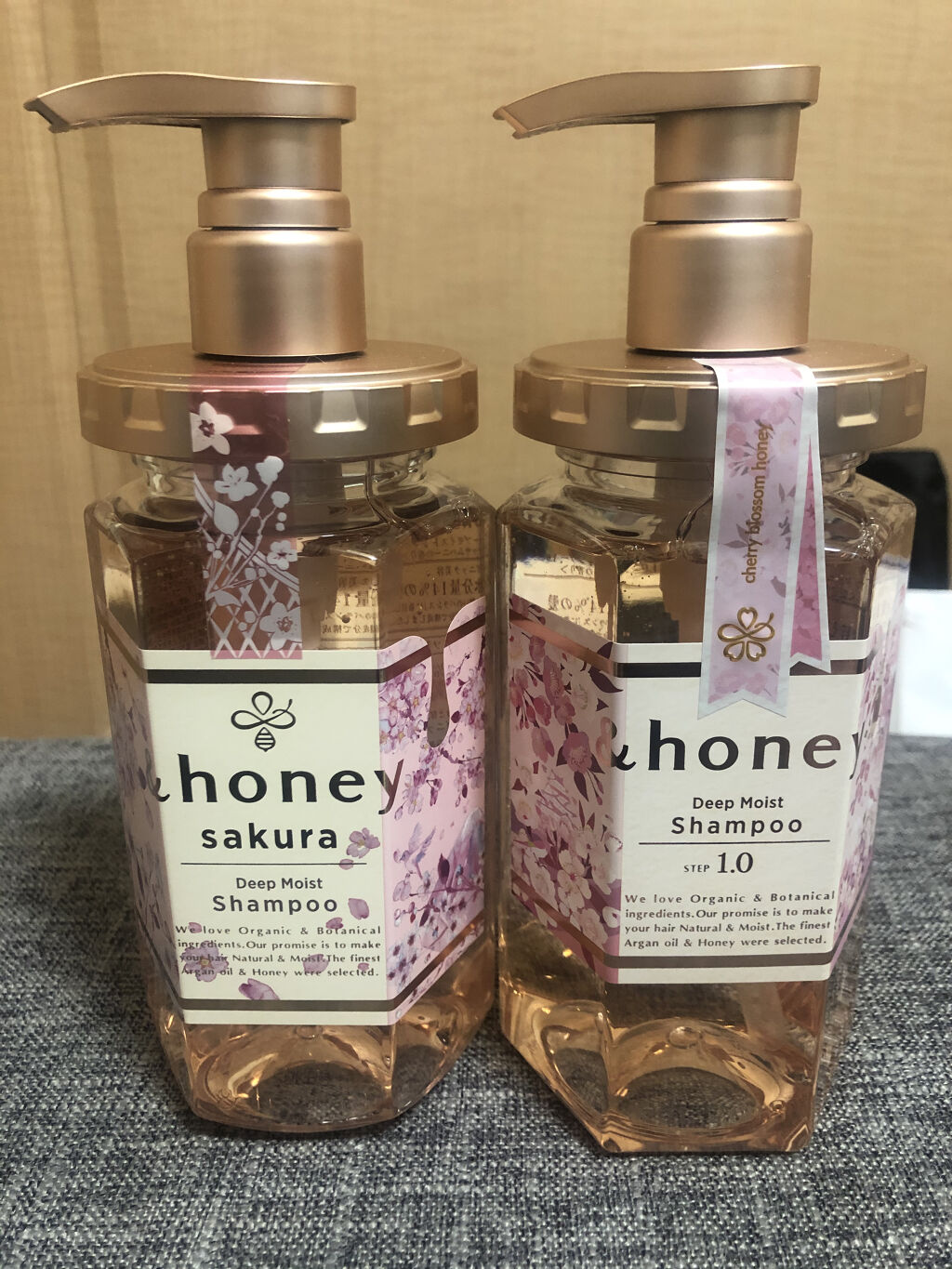 ディープモイスト 限定チェリーブロッサム シャンプー＆ヘアトリートメントペアセット/&honey/シャンプー・コンディショナーを使ったクチコミ（2枚目）