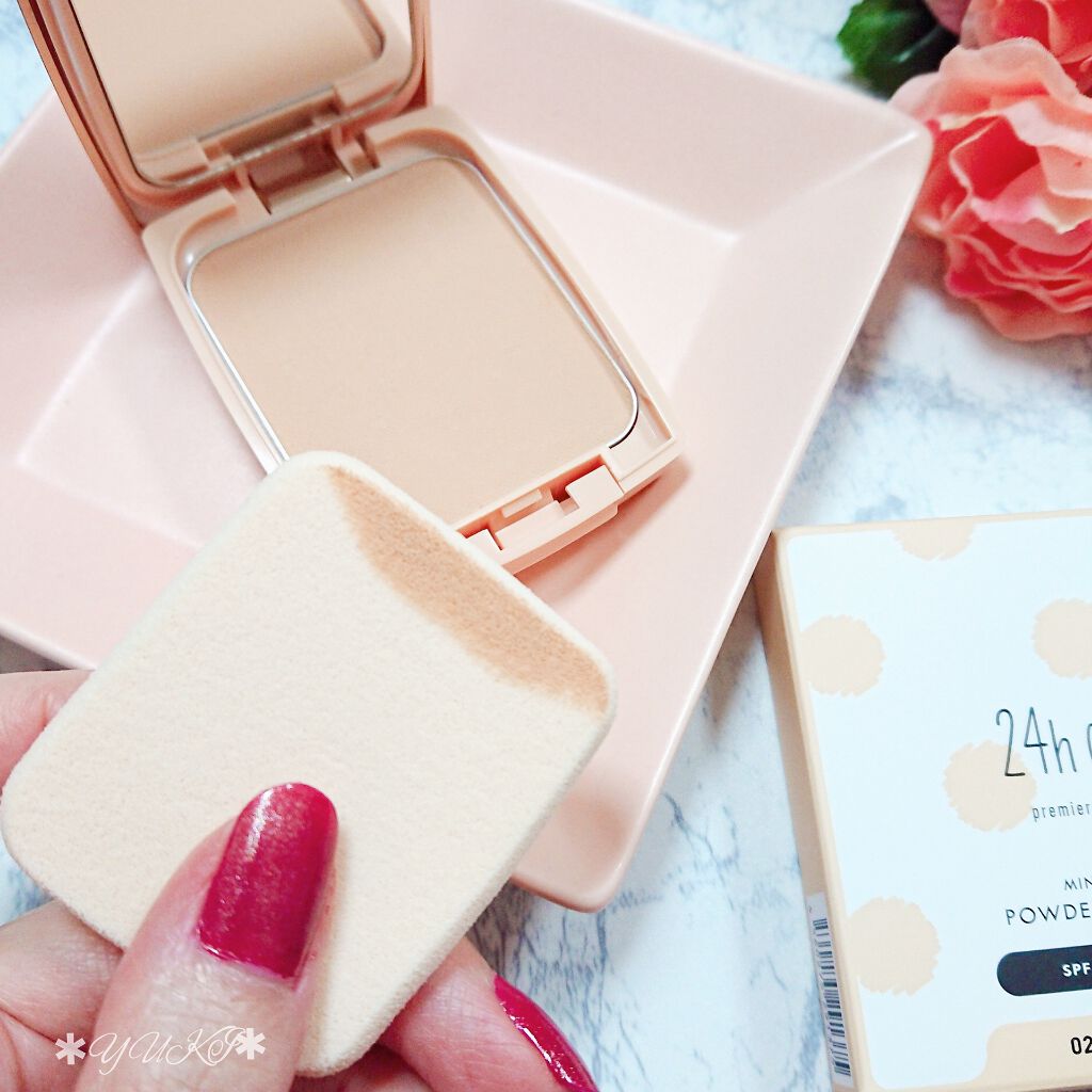 24 ミネラルモイストパウダーファンデ/24h cosme/パウダーファンデーションを使ったクチコミ（3枚目）