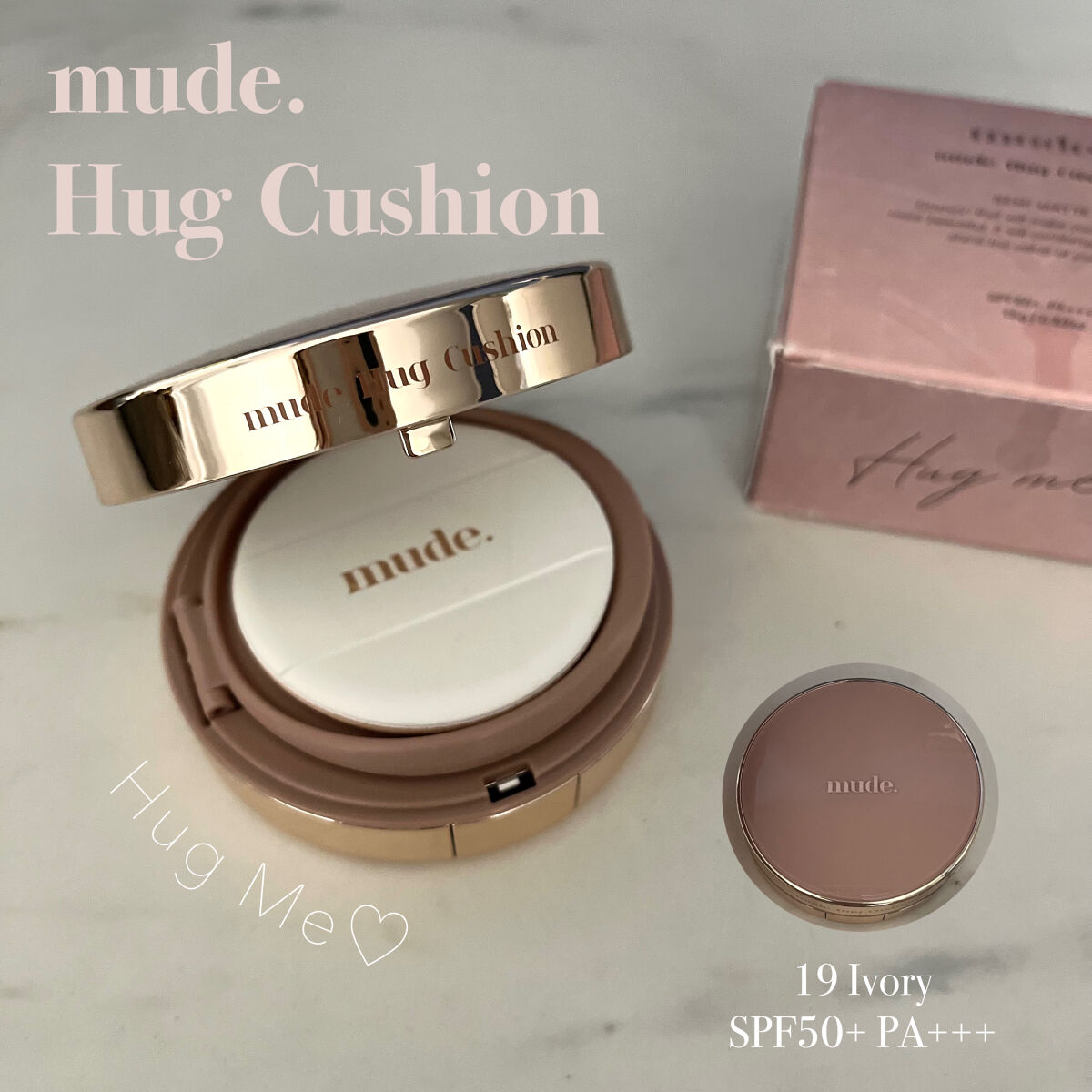 ハグクッション/mude./クッションファンデーションを使ったクチコミ（1枚目）