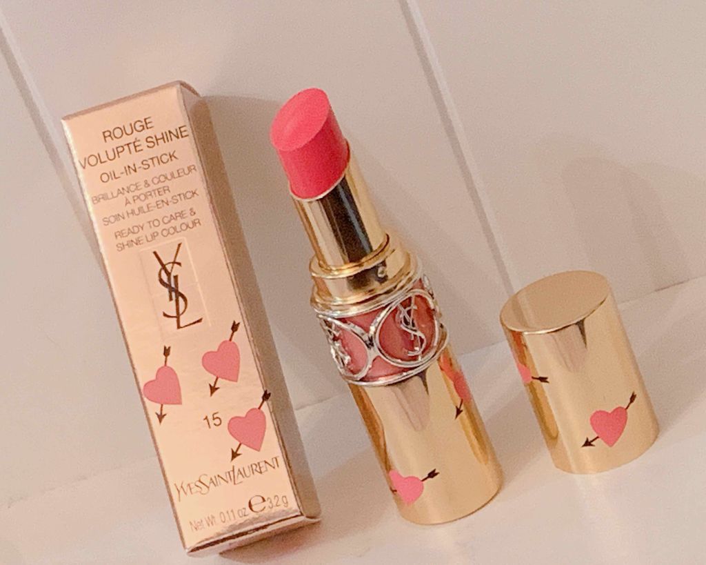 ルージュ ヴォリュプテ シャイン/YVES SAINT LAURENT BEAUTE/口紅を使ったクチコミ(1枚目)