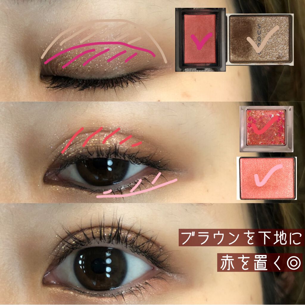 VOCE長井かおりさん流♥️元気の出るレッドメイク💄
夜中にやってたVOCE TVのメイクで、
長井かおりさんが教えてたレッドメイクを参考に♥️

血色カラーの赤を、
ブラウンと混ぜて使うことで肌馴染みのいい
仕上がりになりました✨☺️
