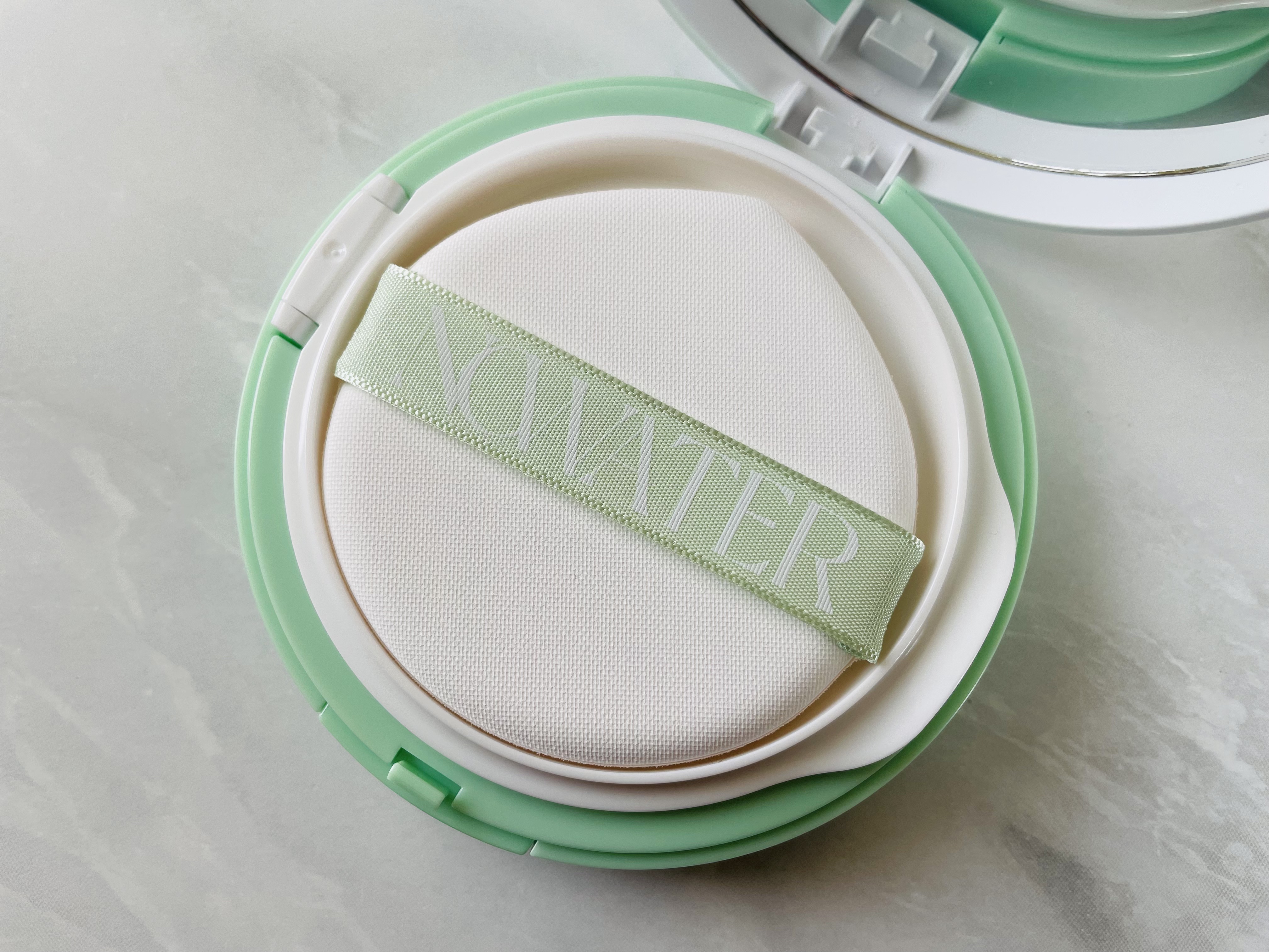 ティーツリーデイデイトーンアップサンクッション/NOWATER/日焼け止めローションを使ったクチコミ（3枚目）