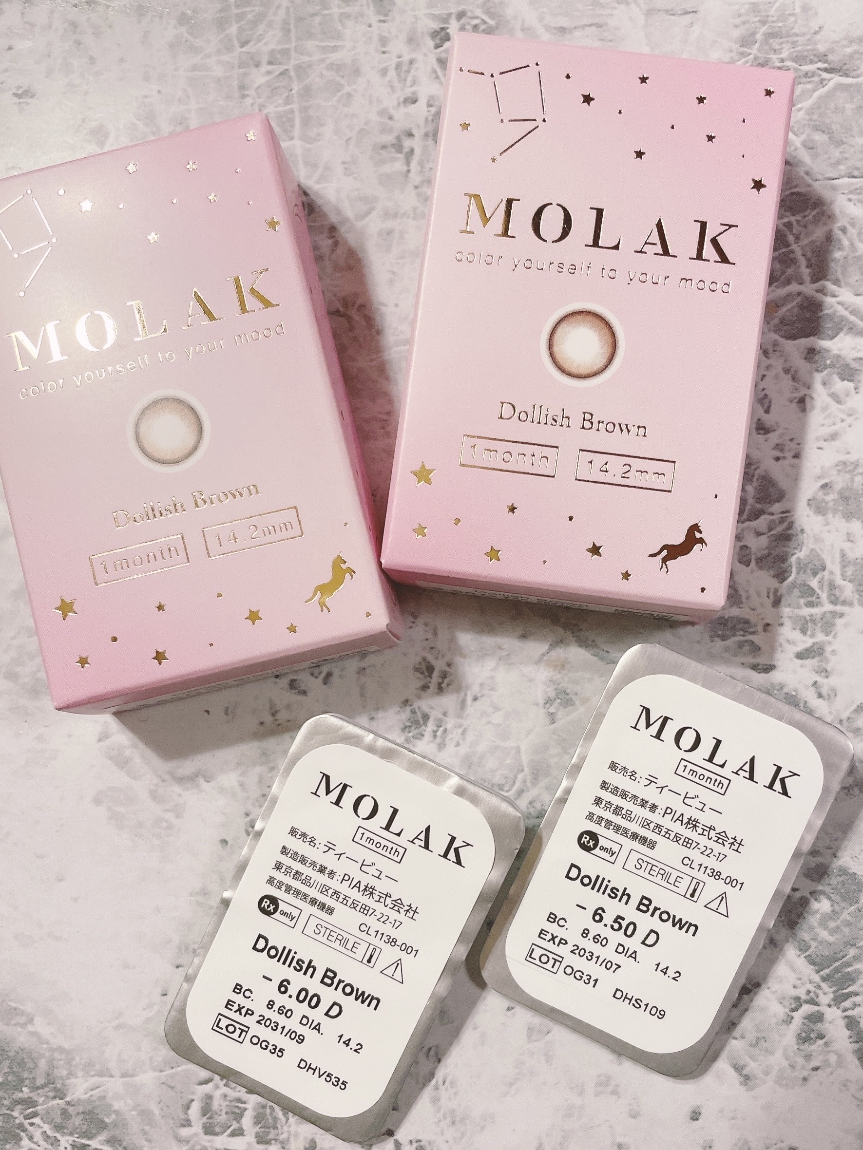 MOLAK 1month ドーリッシュブラウン/MOLAK/１ヶ月（１MONTH）カラコンを使ったクチコミ（2枚目）