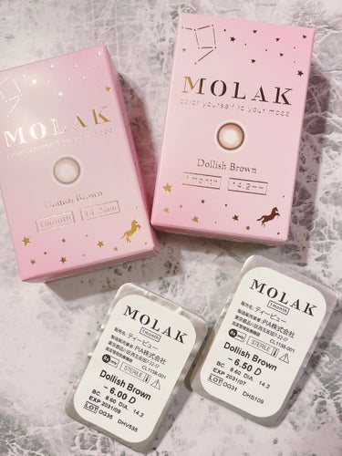 MOLAK MOLAK 1monthのクチコミ「おはようございます。
今日はQoo10購入品　カラコン
MOLAK 1month　ドーリッ.....」（2枚目）