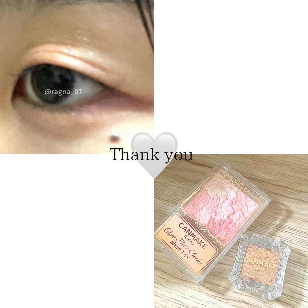 グロウフルールチークス(ブレンドタイプ)/キャンメイク/パウダーチークを使ったクチコミ(5枚目)