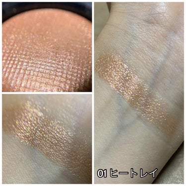 リュクスアイシャドウリッチメタル 01 ヒートレイ/BOBBI BROWN/シングルアイシャドウを使ったクチコミ（2枚目）