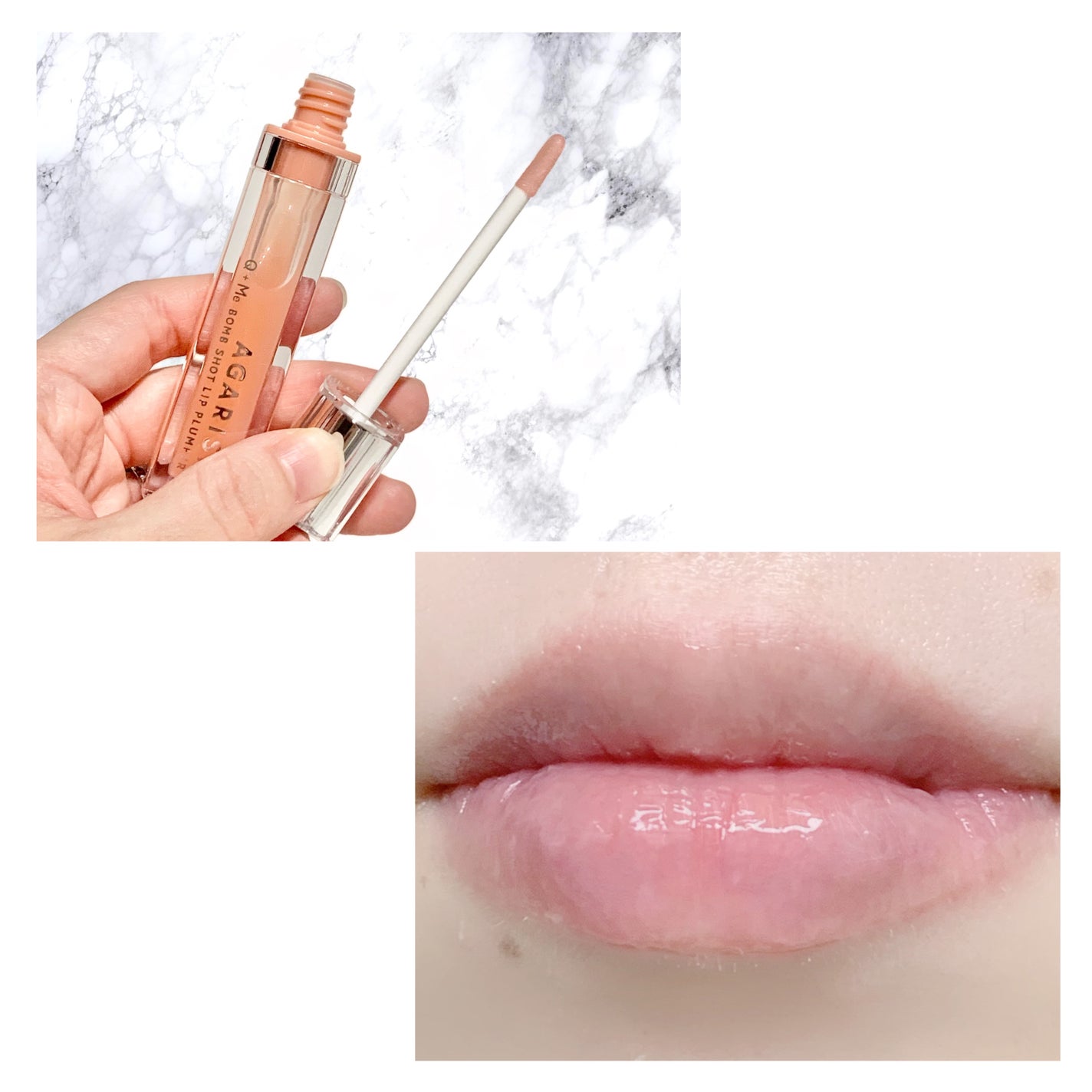 キューミ―ボムショットリッププランパー/AGARISM/リッププランパーを使ったクチコミ(2枚目)