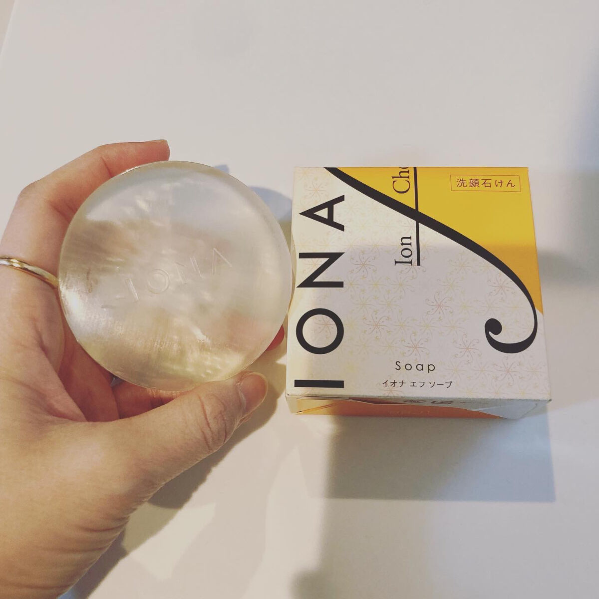 ソープ/イオナ エフ/洗顔石鹸を使ったクチコミ（1枚目）