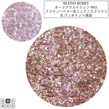 オーラクリエイション 003 ブラウニーベリー＆ニュアンスブラウン/BLEND BERRY/アイシャドウパレットを使ったクチコミ（3枚目）