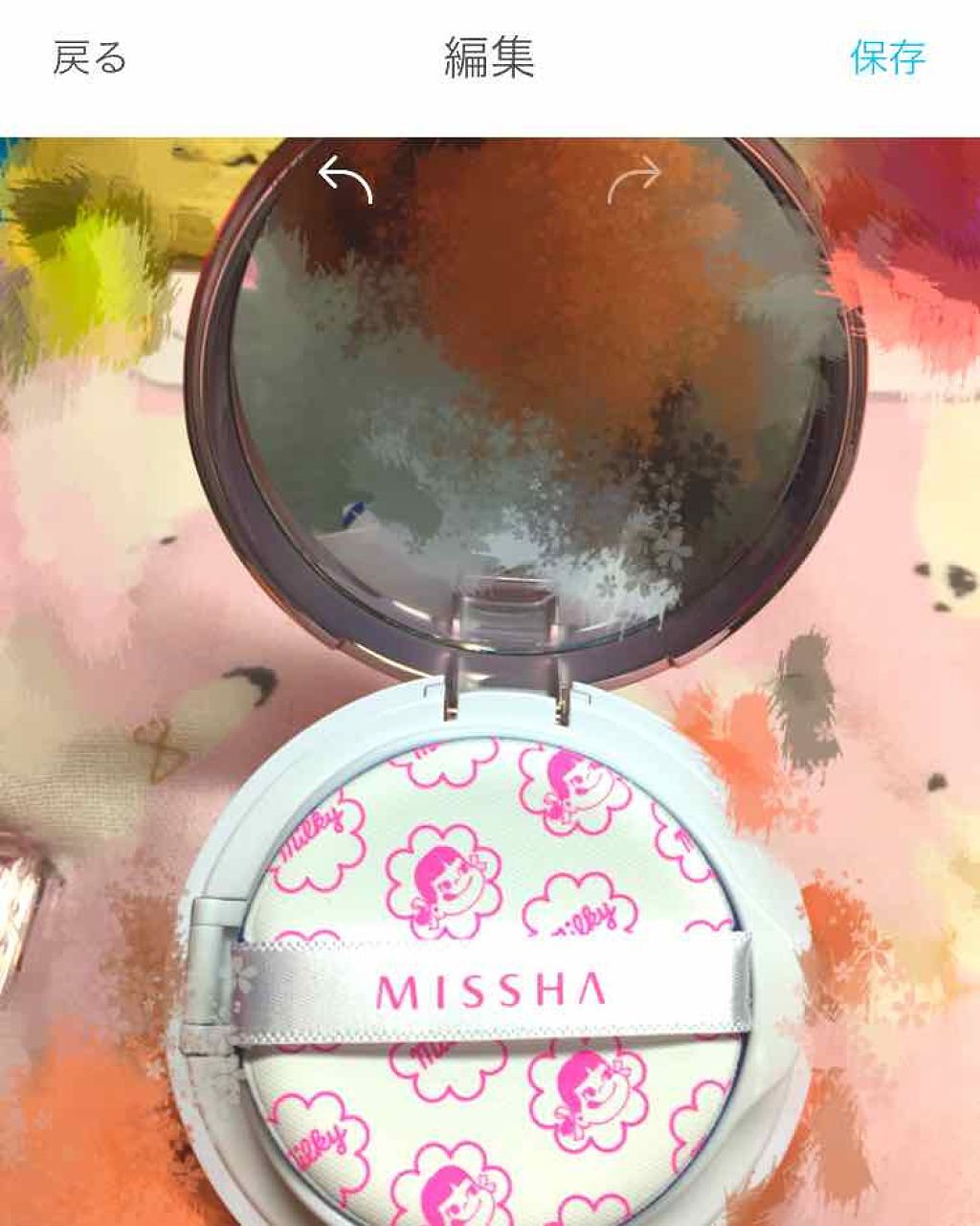 M クッションベース(ミルキー)/MISSHA/化粧下地を使ったクチコミ(2枚目)