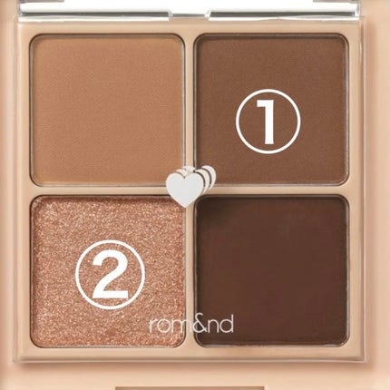 ベターザンアイズ/rom&nd/アイシャドウパレットを使ったクチコミ(3枚目)