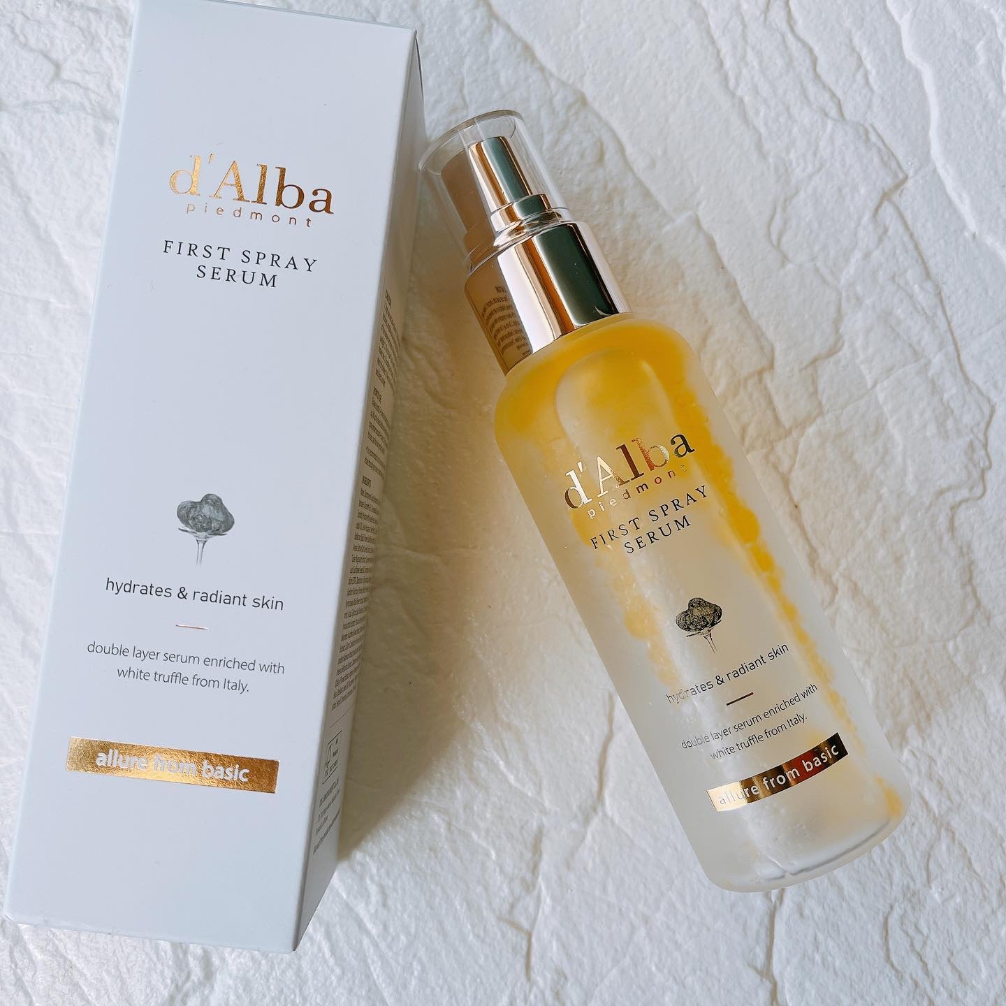 ダルバ ホワイトトリュフファーストスプレーセラム/ダルバ/ミスト状化粧水を使ったクチコミ（2枚目）