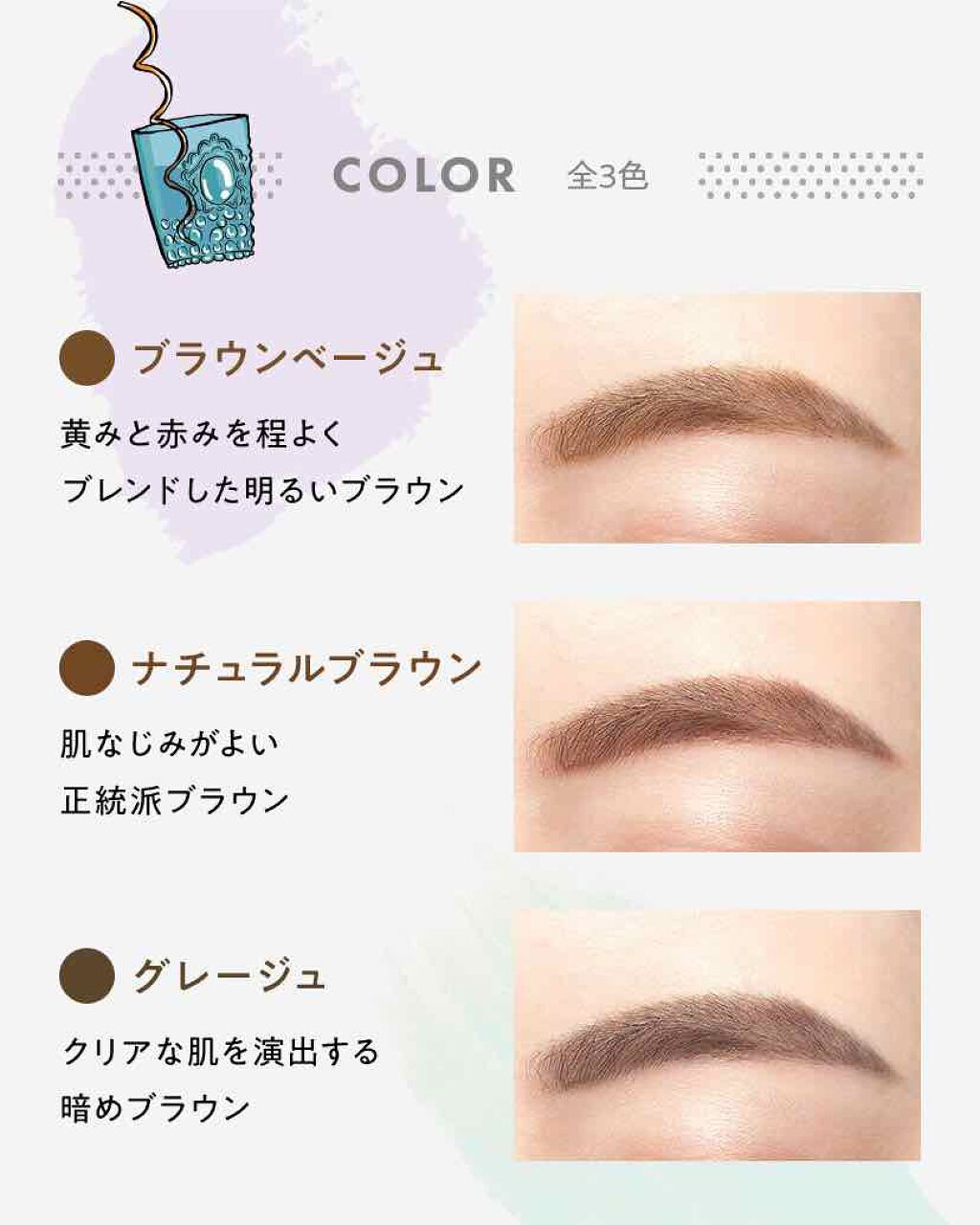 はらが on LIPS 「レアナニ プラスのラスティング デュアルアイブロウ私は黒髪なの..」(4枚目)