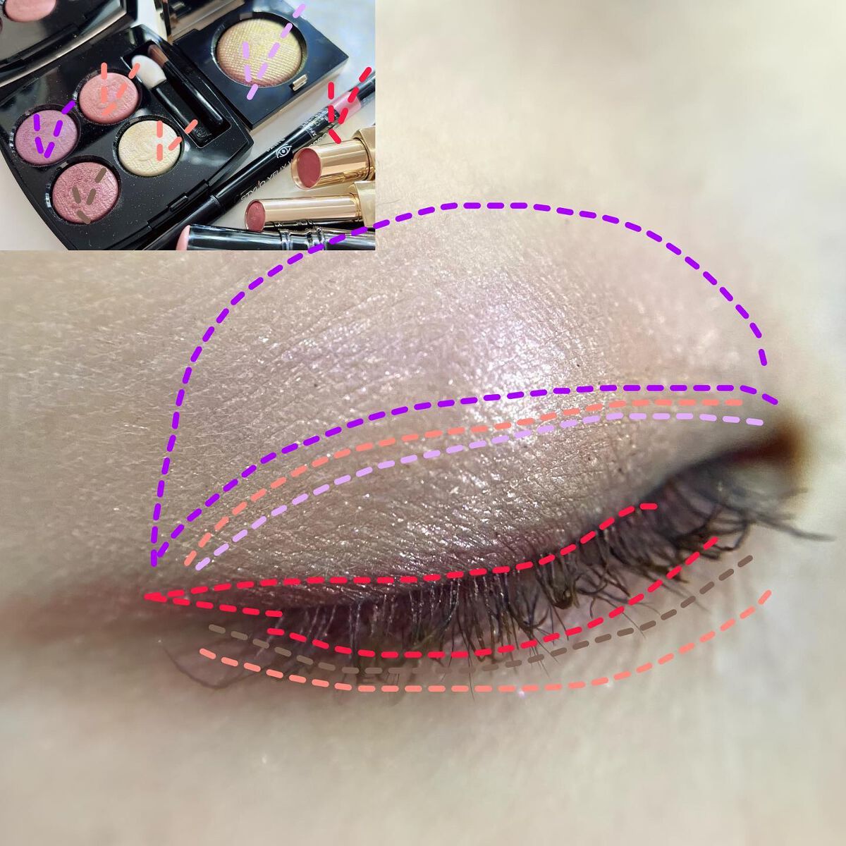 レ キャトル オンブル/CHANEL/アイシャドウパレットを使ったクチコミ（3枚目）