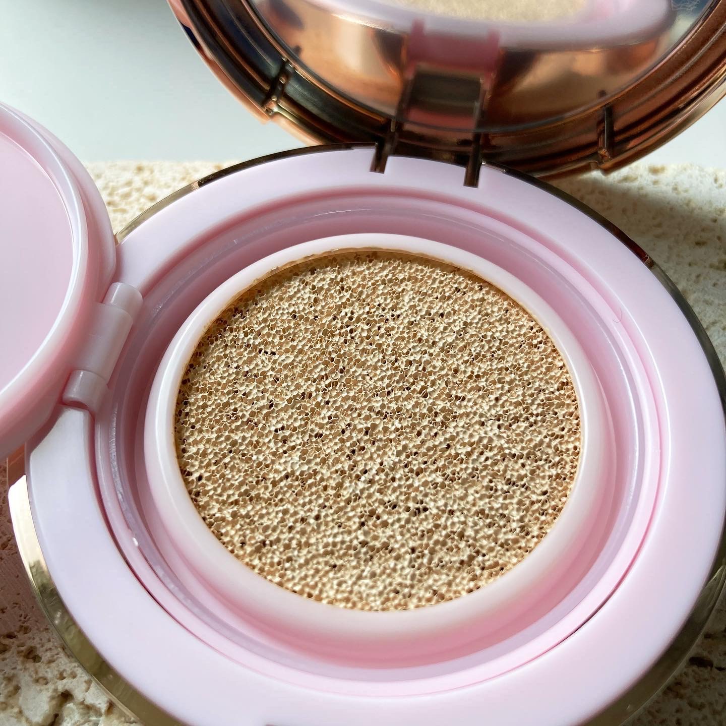 ピンクティーツリーカバークッション/APLIN/クッションファンデーションを使ったクチコミ（3枚目）