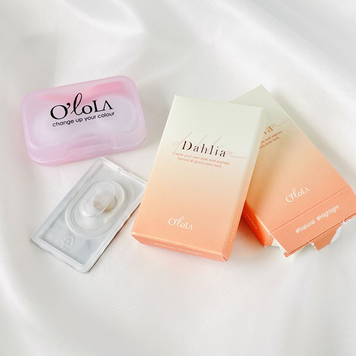ダリアブラウンマンスリー (DAHLIA BROWN monthly)/OLOLA/１ヶ月（１MONTH）カラコンを使ったクチコミ（1枚目）